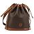 16 Céline CELINE Macadam Canvas Umhängetasche PVC Leder Braun Gold Authentisch 185090 Golden