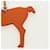 Hermès HERMES Petit H Pferd Anhänger Leder Orange Authentisch 184264M  - Ansicht 3