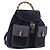 Zaino GUCCI Bamboo in scamosciato blu navy e oro 003 2058 0016 Auth ki6672A D'oro