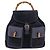 Zaino GUCCI Bamboo in scamosciato blu navy e oro 003 2058 0016 Auth ki6672A D'oro - vista 13