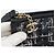 Clutch CHANEL in vinile nero e oro CC Auth bs35542V D'oro - vista 9