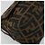 FENDI Zucca Canvas Mamma Baguette Shoulder Bag Black Brown Auth 184907SAM Castaño Negro - vista 16