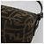 FENDI Zucca Canvas Mamma Baguette Shoulder Bag Black Brown Auth 184907SAM Castaño Negro - vista 17