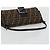 FENDI Zucca Canvas Mamma Baguette Shoulder Bag Black Brown Auth 184907SAM Castaño Negro - vista 7