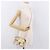 CHANEL Cuba Collection Matelasse 20 Chain Bag Satin White Gold CC Auth 185394SM Bianco D'oro - vista 25