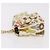 CHANEL Cuba Collection Matelasse 20 Chain Bag Satin White Gold CC Auth 185394SM Bianco D'oro - vista 4