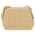 CHANEL Matelasse Chain Shoulder Bag Canvas Beige Gold CC Auth BA13294M D'oro - vista 2