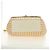 CHANEL Matelasse Chain Shoulder Bag Canvas Beige Gold CC Auth BA13294M D'oro - vista 8