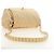 CHANEL Matelasse Chain Shoulder Bag Canvas Beige Gold CC Auth BA13294M D'oro - vista 9