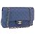 CHANEL Borsa a Spalla Chain Matelasse 25 Pelle di Caviale Blu Oro CC Auth 185395SM D'oro