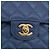 CHANEL Borsa a Spalla Chain Matelasse 25 Pelle di Caviale Blu Oro CC Auth 185395SM D'oro - vista 18