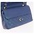 CHANEL Borsa a Spalla Chain Matelasse 25 Pelle di Caviale Blu Oro CC Auth 185395SM D'oro - vista 21