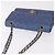 CHANEL Borsa a Spalla Chain Matelasse 25 Pelle di Caviale Blu Oro CC Auth 185395SM D'oro - vista 6