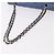 CHANEL Borsa a Spalla Chain Matelasse 25 Pelle di Caviale Blu Oro CC Auth 185395SM D'oro - vista 7