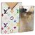 LOUIS VUITTON Monogram Multicolor Etui Hand Mirror White M92651 LV Auth 185055 Bianco