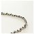 CHANEL icon Chain Shoulder Pouch Lamb Skin White Silver CC Auth 184233A Argento Bianco - vista 8