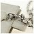 CHANEL icon Chain Shoulder Pouch Lamb Skin White Silver CC Auth 184233A Argento Bianco - vista 9