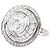 Anello Boucheron, "Idylle", oro bianco e diamanti. - vista 3