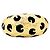Fred Paris, "Léopard" Ring, Gelbgold, schwarzer Emaille.