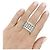 Anello Chopard, "Haute Joaillerie" in oro bianco e diamanti. - vista 6