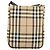 Borsa a Spalla BURBERRY Nova Check PVC Beige Argento Auth 183108A - vista 2