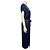 Abito midi in raso di seta a maniche corte blu navy Max Mara - vista 2