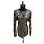 Abito con paillettes multicolore con scollo a V e maniche lunghe di The Attico