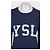 Saint Laurent Sweatshirt aus Baumwolle in Blau mit Logo - M gebraucht - Ansicht 4