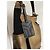 Saint Laurent Borsa a mano Multi Pelle Oro e Scamosciato Nero D'oro - vista 6