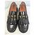 Etro Mocassini in pelle nera con frange e borchie Nero - vista 4