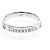 Tiffany & Co Tiffany Flat Band Ring mit 3 Diamanten Silber