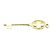 Tiffany & Co Pendente Tiffany Clover Key Top in oro giallo D'oro - vista 3