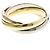 Anello Cartier Trinity 18K Oro Rosa Bianco e Giallo D'oro - vista 2