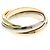 Anello Cartier Trinity 18K Oro Rosa Bianco e Giallo D'oro - vista 3