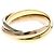 Anello Cartier Trinity 18K Oro Rosa Bianco e Giallo D'oro - vista 4