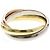 Anello Cartier Trinity 18K Oro Rosa Bianco e Giallo D'oro - vista 6