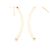 Tiffany & Co Orecchini pendenti Tiffany T Wire Bar in oro rosa D'oro - vista 5