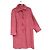Autre Marque Abrigo Harris Tweed de lana virgen escocesa Rosa Roja Gris