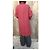 Autre Marque Abrigo Harris Tweed de lana virgen escocesa Rosa Roja Gris - vista 3