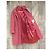 Autre Marque Abrigo Harris Tweed de lana virgen escocesa Rosa Roja Gris - vista 5
