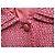 Autre Marque Abrigo Harris Tweed de lana virgen escocesa Rosa Roja Gris - vista 8