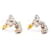 Orecchini Chanel CC con perle e strass oro D'oro  - vista 4