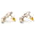 Orecchini Chanel CC con perle e strass oro D'oro  - vista 5