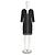 Diane von Furstenberg Vestido largo Rose de seda Negro Blanco