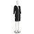 Diane von Furstenberg Vestido largo Rose de seda Negro Blanco - vista 2