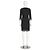 Diane von Furstenberg Vestido largo Rose de seda Negro Blanco - vista 4