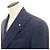 Autre Marque Jaqueta casual de lã e poliéster com abotoamento duplo L.B.M.1911 Azul Azul marinho - vista 2