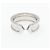 Cartier C2 750 Weißgold Ring Größe 6 Silber - Ansicht 2
