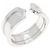 Cartier C2 Small 750 Weißgold Ring Größe 8.5