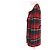 COACH Check Pattern Metal Logo Double Breasted Coat Red - view 2